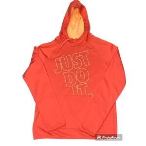 Nike Womens Just Do It Orange Hoodie XS Like New